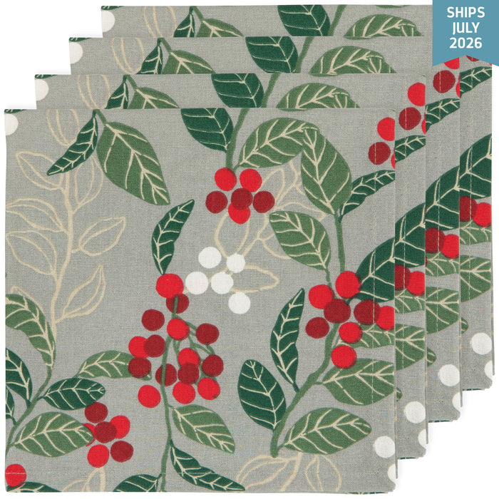 Danica Now Designs Christmas Napkins Set of 4 Merry Berry