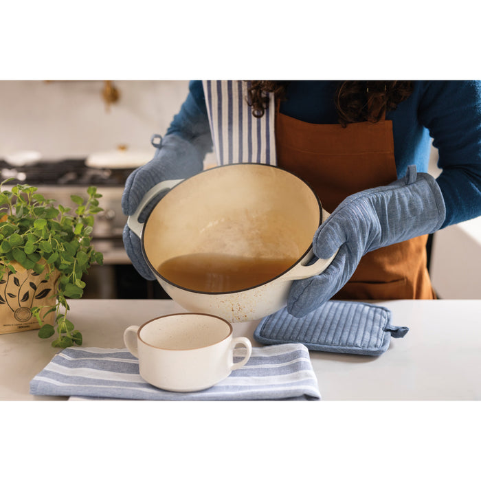 Danica Oxford Silicone-Cotton Oven Mitt Green