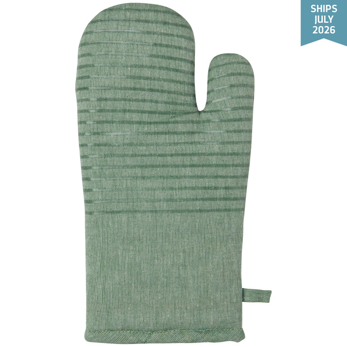 Danica Oxford Silicone-Cotton Oven Mitt Green