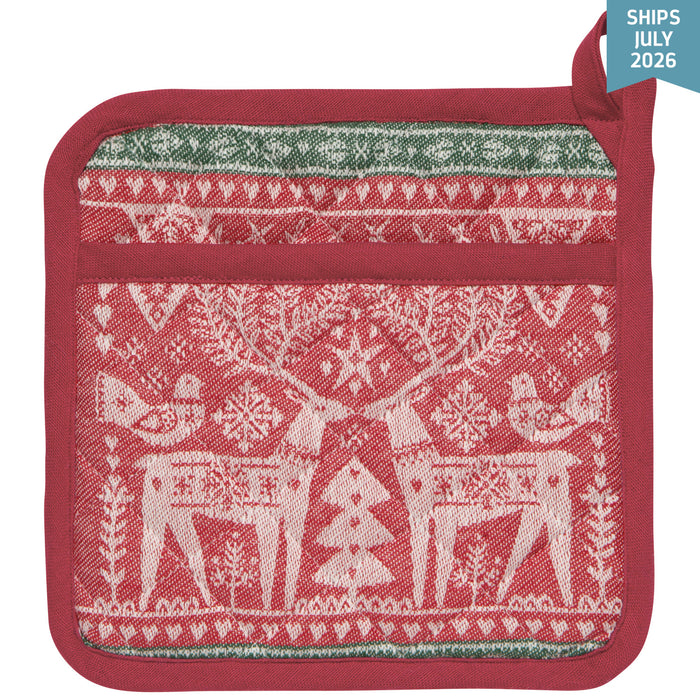 Danica Now Designs Christmas Jacquard Potholder Folk Forest