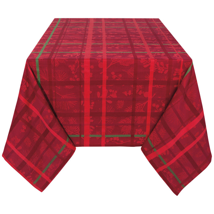 Danica Jacquard Tablecloth Winterberry 60 x 90"