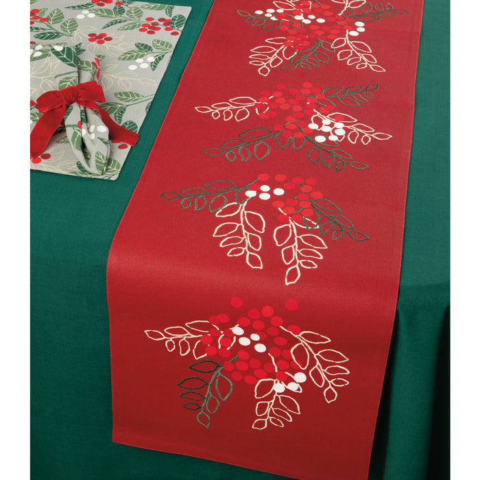 Danica Now Designs Christmas Table Runner Merry Berry