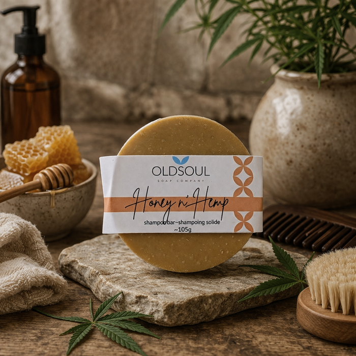 Old Soul Honey n' Hemp Shampoo Bar - Bear Country Kitchen