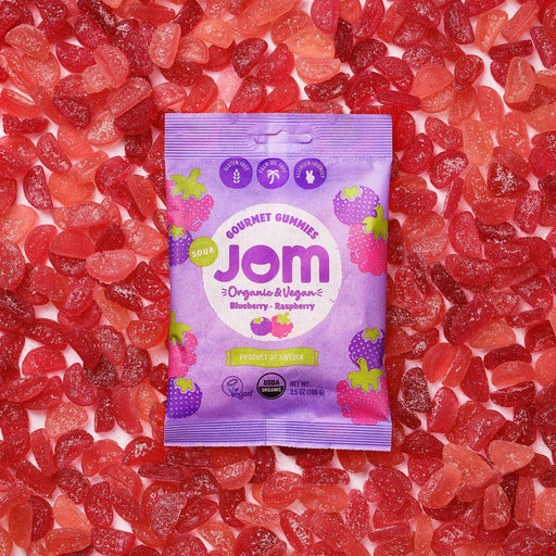 JOM Vegan Sour Blueberry & Raspberry Gummies - Bear Country Kitchen