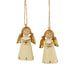 Silver Tree Ornament Resin Mini Angel Cream & Gold - Bear Country Kitchen