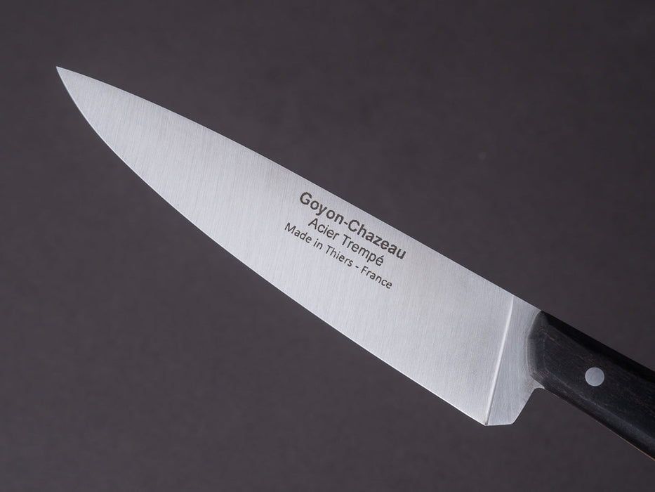 Goyon-Chazeau Le Grand Tradi Knife With Ebony With Sapwood Handle - Bear Country Kitchen