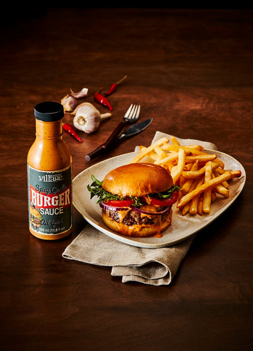 Gourmet Village Spicy Garlic Burger Sauce - Bear Country Kitchen