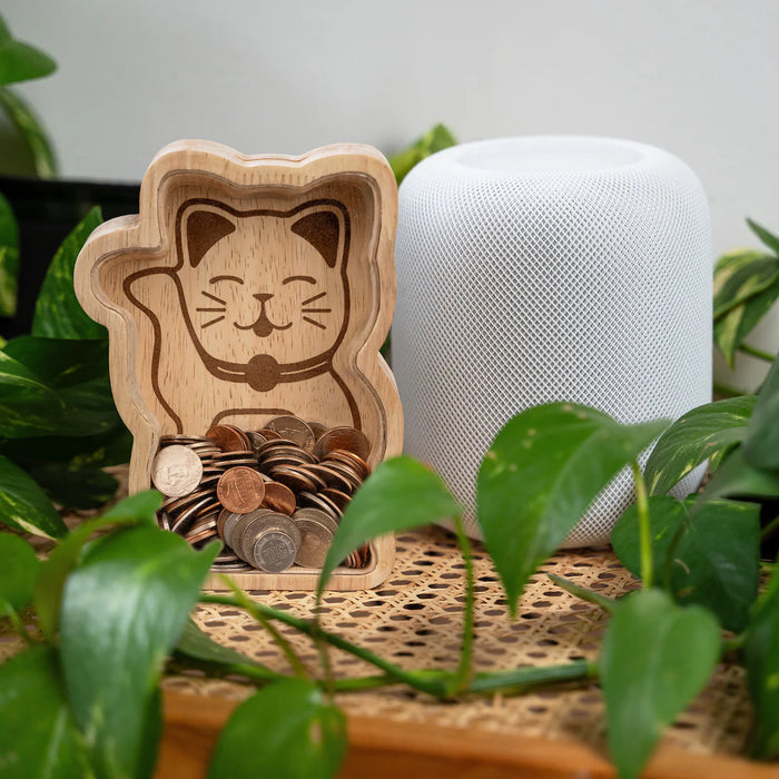 Kikkerland Lucky Cat Money Bank - Bear Country Kitchen