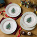 Spode Christmas Tree Polka Dot Dessert Plates Set Of 4 - Bear Country Kitchen
