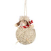 Silver Tree Ornament Felt Ball Of Yarn Sheep With Knitting Kneedles - Bear Country Kitchen