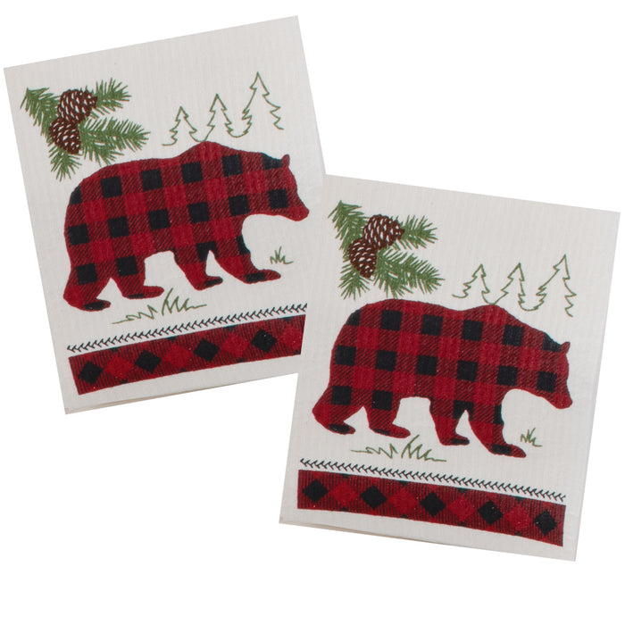KayDee Designs Swedish Dish Cloth Woodland Bear - Bear Country Kitchen