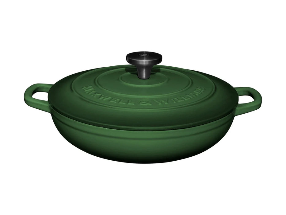 Maxwell Williams Cast Iron Braiser 3.3L Green - Bear Country Kitchen