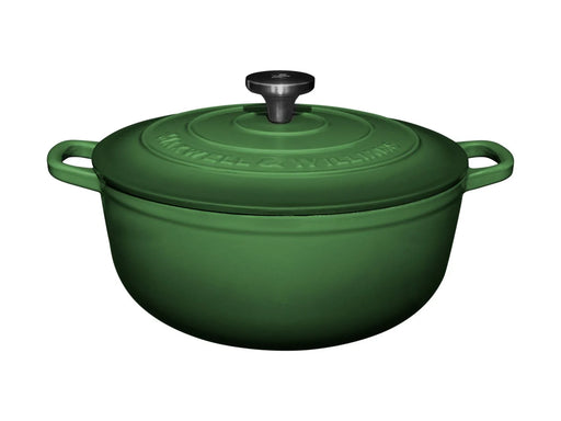 Maxwell Williams Cast Iron Braiser Casserole 6.2L Green - Bear Country Kitchen