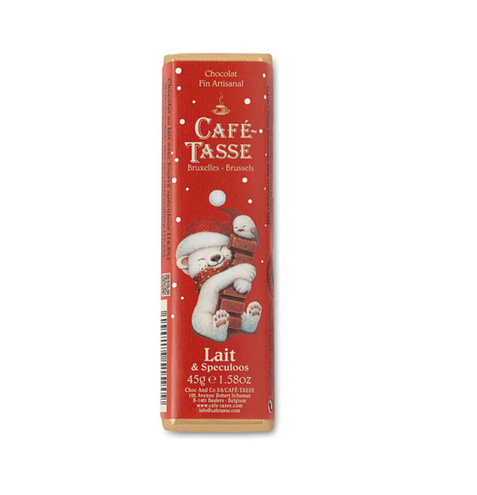 Cafe Tasse Milk Chocolate Bar with Speculoos - Bear Country Kitchen