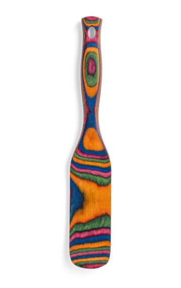 Island Bamboo Pakkawood Spurtle Rainbow 28CM - Bear Country Kitchen