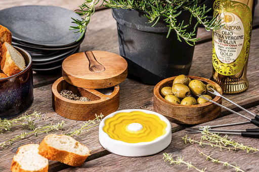 Style De Vie Ceramic Olive Oil Dish, Butter Dish & Salt Cellar - Bear Country Kitchen