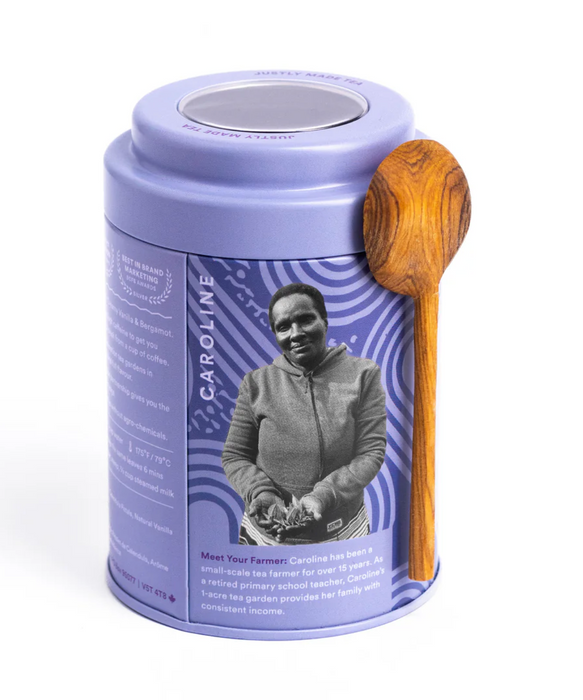 JUSTEA Loose Leaf Tea Tin Cream Earl Grey - Bear Country Kitchen