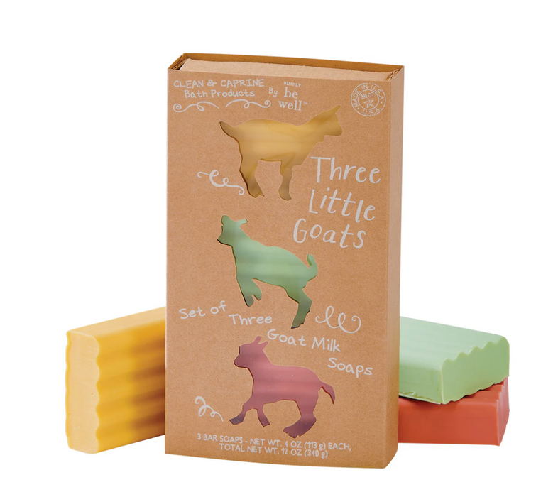 San Francisco Soap Company Three Little Goats Set Of 3 Soaps - Bear Country Kitchen