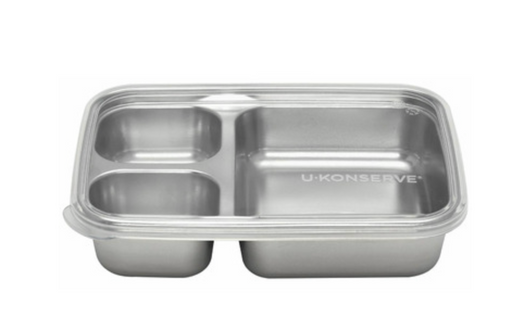 U-Konserve Stainless Steel 3 Compartment Container - Bear Country Kitchen