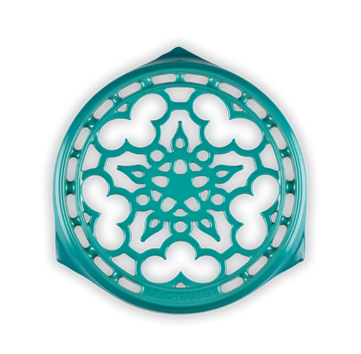 Le Creuset Deluxe Cast Iron Trivet Bleu Riviera - Bear Country Kitchen