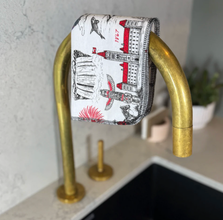 Earthly Notepaper Towels O So Canada Set Of 6 - Bear Country Kitchen