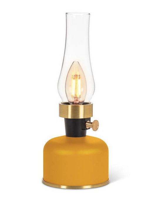 Abbott LED Lamp With Chimney ochre - Bear Country Kitchen