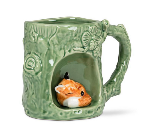 Abbott Leafy Mug w/fox - Bear Country Kitchen