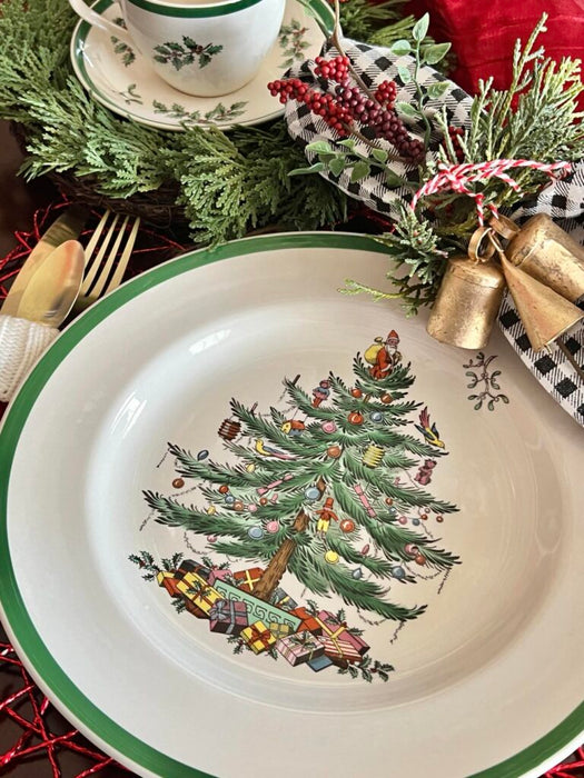 Spode Christmas Tree Christmas Tree Large Square Bowl - Bear Country Kitchen