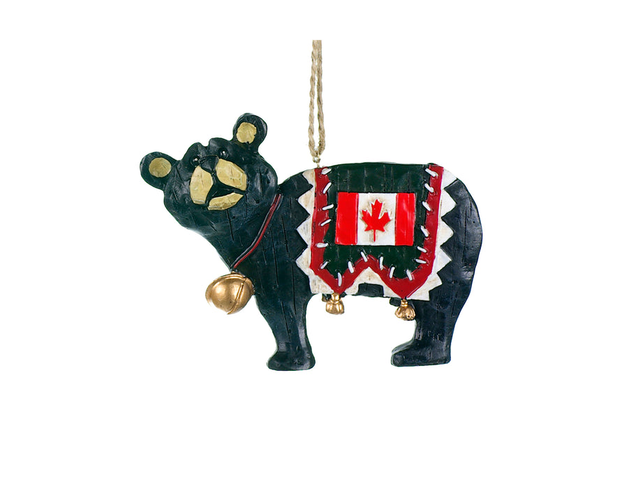Christmas Tradition Ornament Canada Flag Bear - Bear Country Kitchen