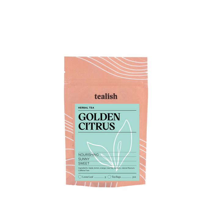 Tealish Herbal Tea Golden Citrus 50G - Bear Country Kitchen