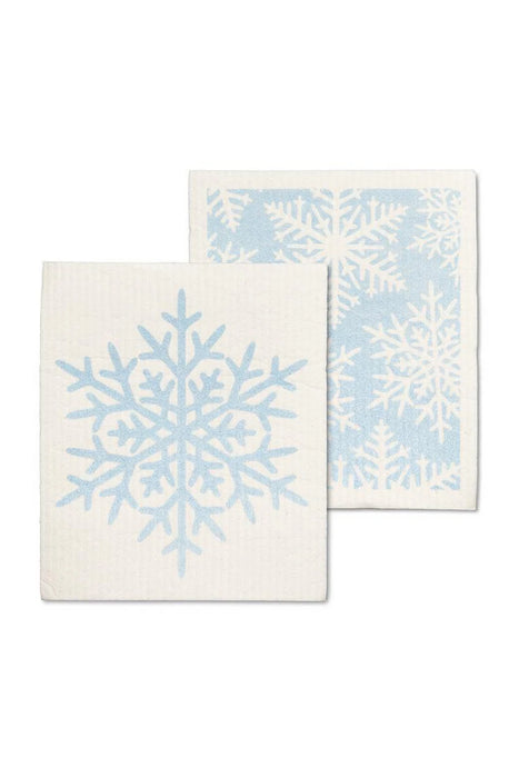 Abbott Set Of 2 Swedish Dishcloths Snowflake - Bear Country Kitchen