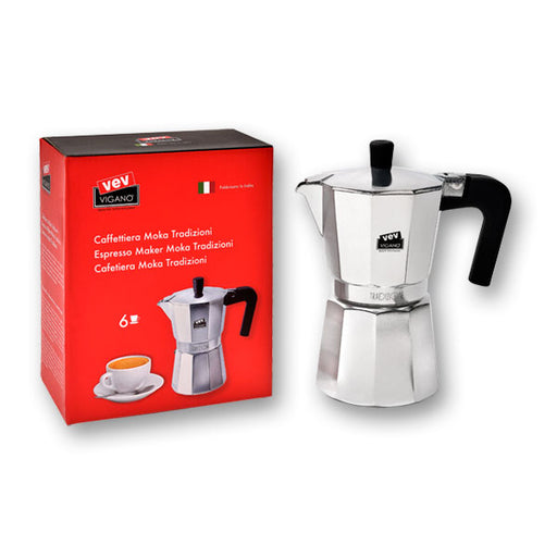 Vev Vigano Tradizioni Stovetop Espresso Moka Pot 12 Cup - Bear Country Kitchen