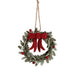 Silver Tree  Ornament Felt Christmas Wreath - Bear Country Kitchen