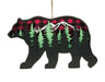 Christmas Tradition Ornament Wooden Bear Mountain Scene - Bear Country Kitchen