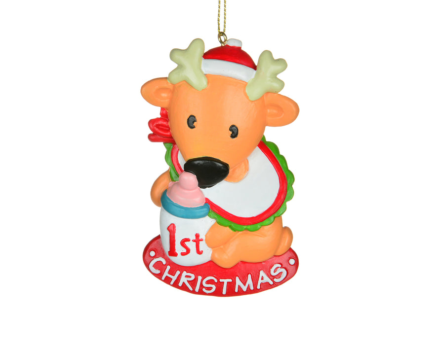 Christmas Tradition Ornament Baby's First Ornament Baby Reindeer - Bear Country Kitchen