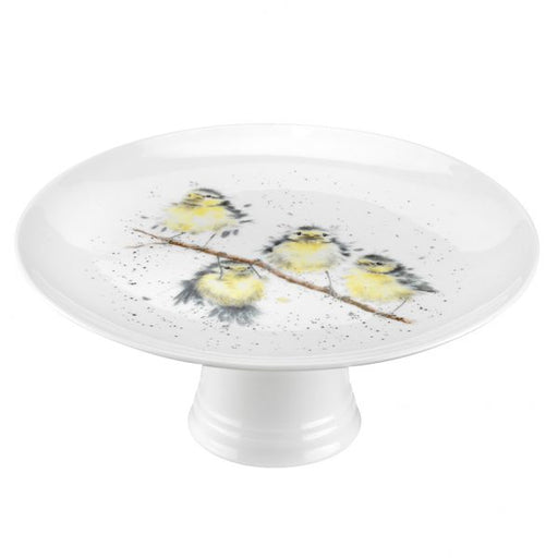 Wrendale Footed Cake Plate Birds - Bear Country Kitchen