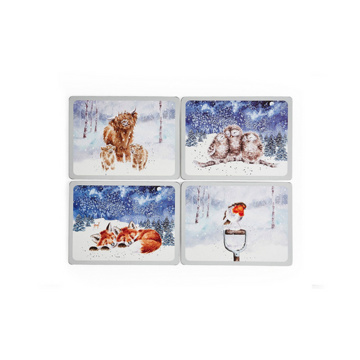 Wrendale Lunchmats Winter Sky Set Of 4 - Bear Country Kitchen