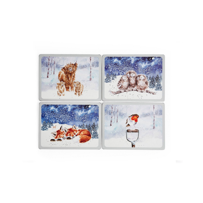 Wrendale Lunchmats Winter Sky Set Of 4 - Bear Country Kitchen