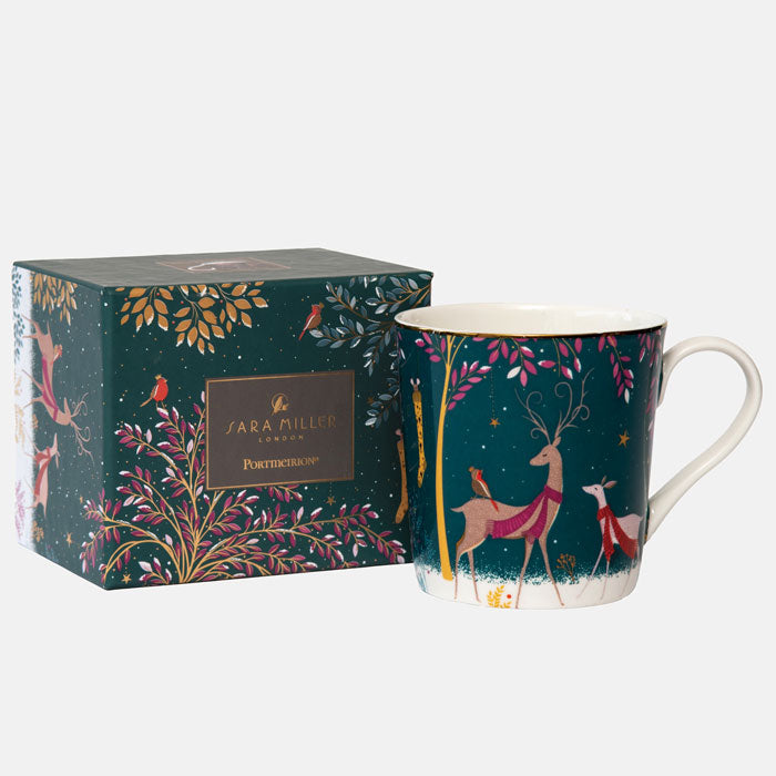 Sara Miller Mug In Giftbox - Deer & Robin - Bear Country Kitchen