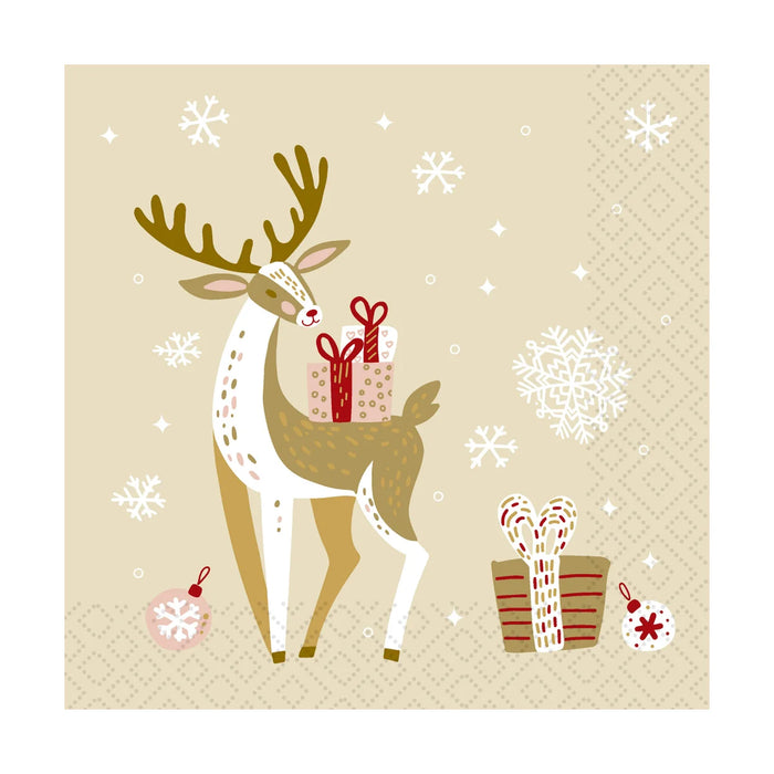 Paper Design Luncheon Napkin Xmas Deer - Bear Country Kitchen