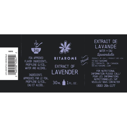 Bitarome Extract - Lavender - Bear Country Kitchen
