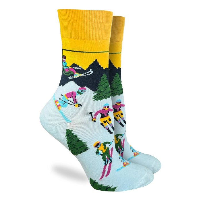 Good Luck Sock Crew Women Skiing
