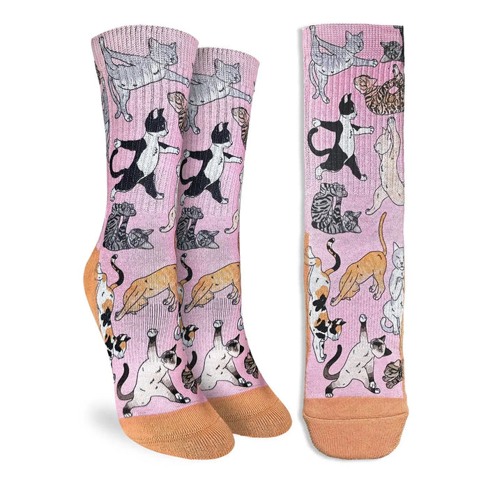 Good Luck Sock Active Fit Women Yoga Cats