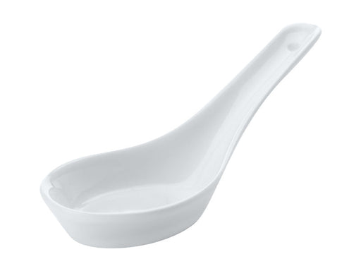 Maxwell Williams White Basics Ceramic Lotus Soup Spoon - Bear Country Kitchen