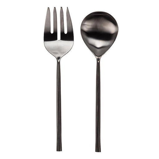 Abbott Salad Servers Matte Black - Bear Country Kitchen