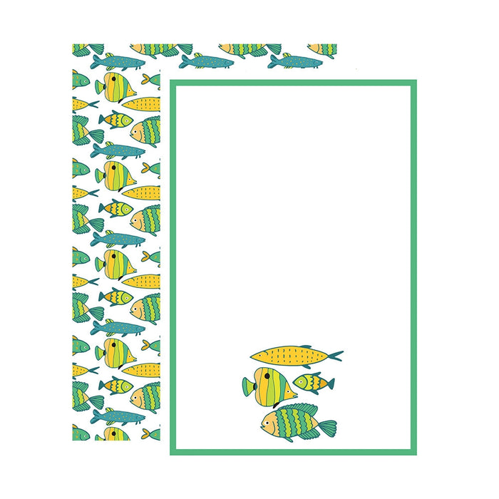 Mahogany Printed  Kitchen Towels Set Of 2 Tropical Fish - Bear Country Kitchen