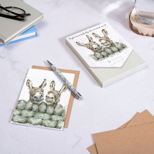 Wrendale Card Pack Of 8 Hee Haw - Bear Country Kitchen