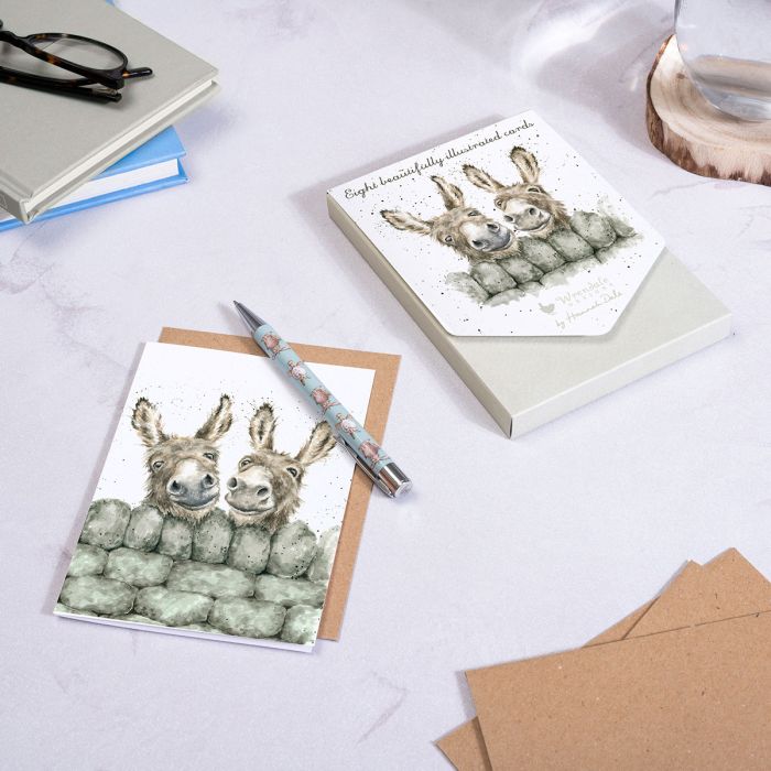 Wrendale Card Pack Of 8 Hee Haw - Bear Country Kitchen