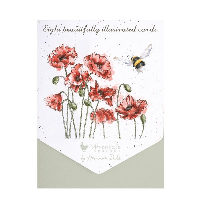 Wrendale Card Pack Of 8 Flight Of The Bumble Bee - Bear Country Kitchen