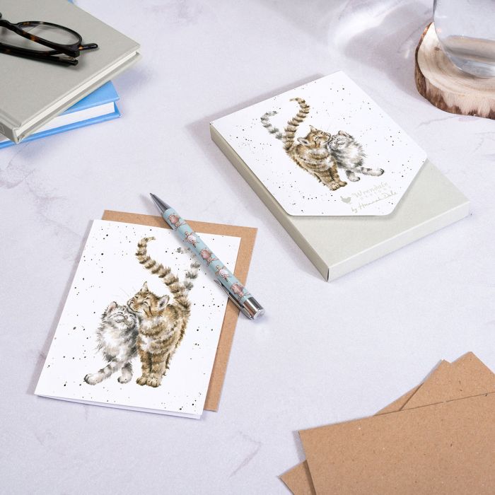 Wrendale Card Pack Of 8 Feline Good